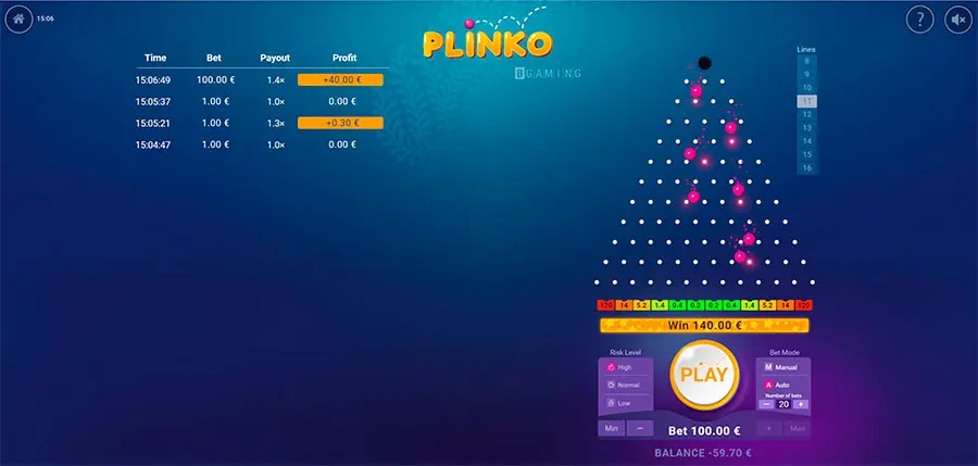 Demo plinko